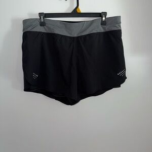 Avia Women's Black and Gray Athletic Shorts